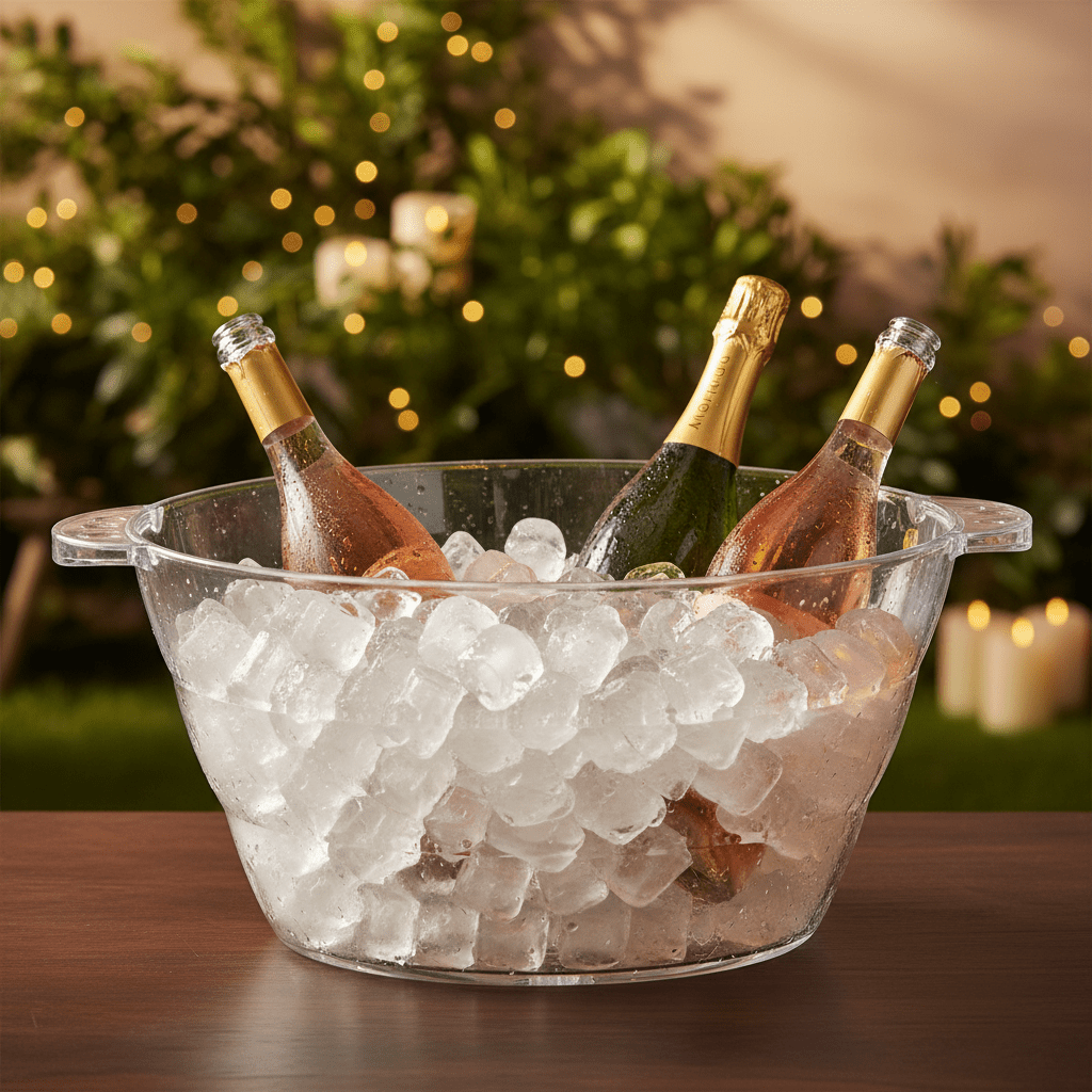 AKDC Premium Large Capacity Clear Acrylic Ice Bucket for Parties, Bars and Events – Durable Transparent Design 28 × 39 × 24 cm - Al Kabayel Discount CentreAKDC Premium Large Capacity Clear Acrylic Ice Bucket for Parties, Bars and Events – Durable Transparent Design 28 × 39 × 24 cmKitchen Utensils & GadgetsAKDCAl Kabayel Discount Centre