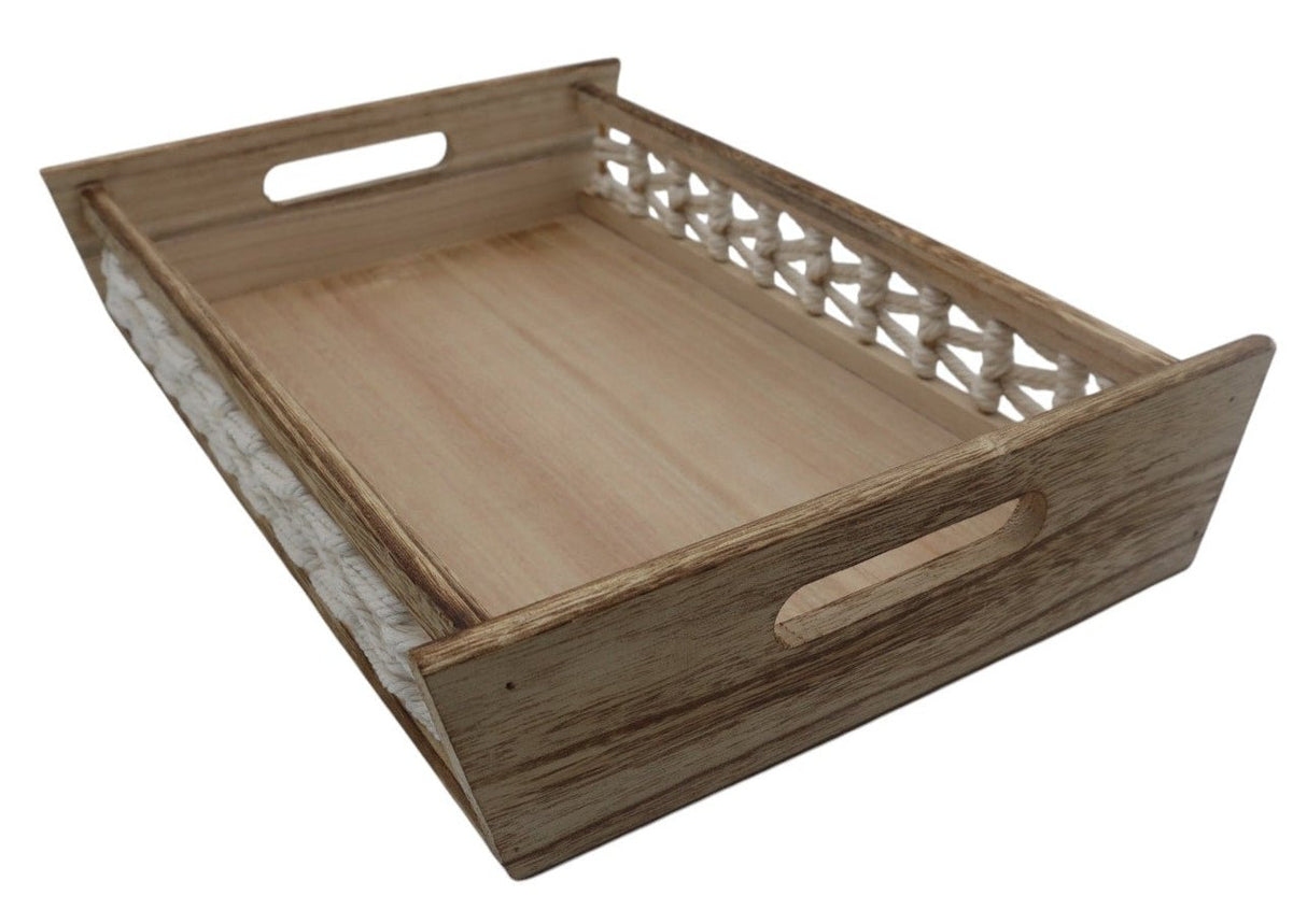 AKDC Premium Large Wooden Organizer Tray – Sturdy and Spacious Design for Multi - Purpose Use in Kitchen or Living Room, 40×27×7.5 cm - Al Kabayel Discount CentreAKDC Premium Large Wooden Organizer Tray – Sturdy and Spacious Design for Multi - Purpose Use in Kitchen or Living Room, 40×27×7.5 cmServing TraysAKDCAl Kabayel Discount Centre