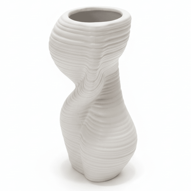 AKDC Premium Modern Ceramic Flower Vase – Elegant White Abstract Shape Decorative Accent, 20 × 10 cm - Al Kabayel Discount CentreAKDC Premium Modern Ceramic Flower Vase – Elegant White Abstract Shape Decorative Accent, 20 × 10 cmFlower/Plant PotsAKDCAl Kabayel Discount Centre