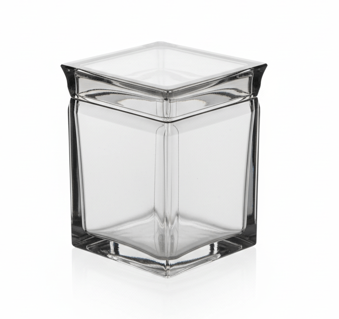 AKDC Premium Square Airtight Acrylic Storage Canister with Black Transparent Finish – Modern Kitchen Organizer, 800 ml - Al Kabayel Discount CentreAKDC Premium Square Airtight Acrylic Storage Canister with Black Transparent Finish – Modern Kitchen Organizer, 800 mlJars & Food SaversAKDCAl Kabayel Discount Centre