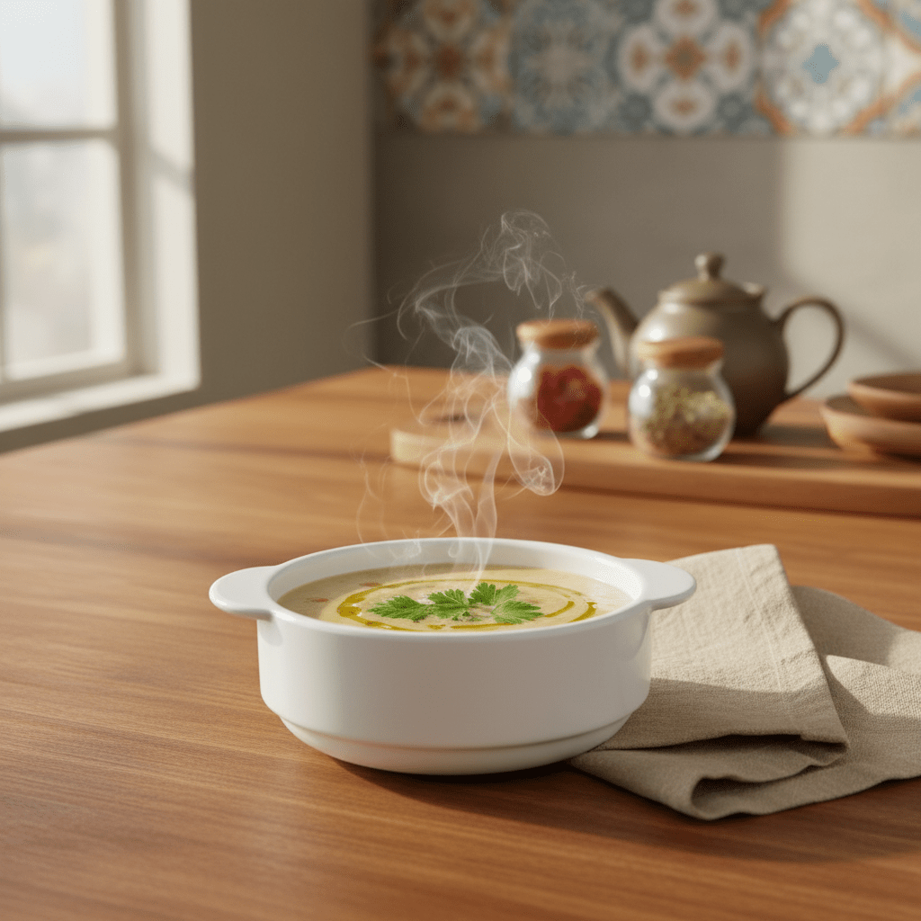 AKDC Premium White Elegant Melamine Soup Bowl with Handle 4.25 Inch Easy Grip Design - Al Kabayel Discount CentreAKDC Premium White Elegant Melamine Soup Bowl with Handle 4.25 Inch Easy Grip DesignBowlsAKDCAl Kabayel Discount Centre