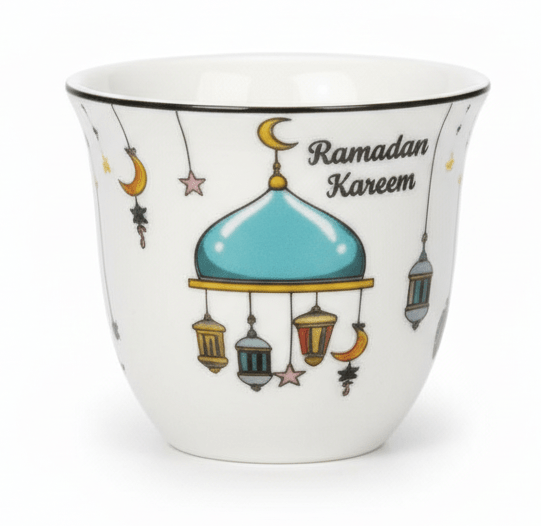 AKDC Ramadan Collection 18 - Piece White Ceramic Mixed Tea & Arabic Coffee Cup Set with Saucers – Elegant Islamic Design - Al Kabayel Discount CentreAKDC Ramadan Collection 18 - Piece White Ceramic Mixed Tea & Arabic Coffee Cup Set with Saucers – Elegant Islamic DesignTea SetsAKDCAl Kabayel Discount Centre