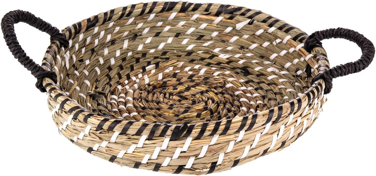 AKDC Rattan Basket W/Handle L 34Cm X 34Cm X 6Cm Multi - Al Kabayel Discount CenterAKDC Rattan Basket W/Handle L 34Cm X 34Cm X 6Cm MultiRattanAKDCAl Kabayel Discount Center