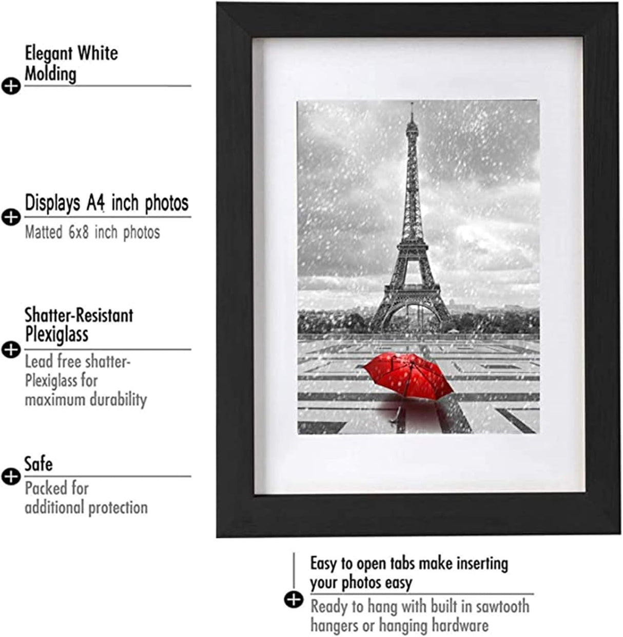 AKDC rayton Range A4 Picture Photo Frames, Black - Al Kabayel Discount CentreAKDC rayton Range A4 Picture Photo Frames, BlackFrames & Wall artAKDCAl Kabayel Discount Centre