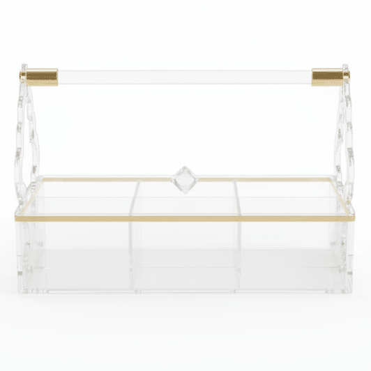 AKDC Rectangular Acrylic 6 Compartment Candy Organizer Clear Storage Box for Assorted Snacks and Dry Fruits 36 x 24 cm - Al Kabayel Discount CentreAKDC Rectangular Acrylic 6 Compartment Candy Organizer Clear Storage Box for Assorted Snacks and Dry Fruits 36 x 24 cmServing TraysAKDCAl Kabayel Discount Centre