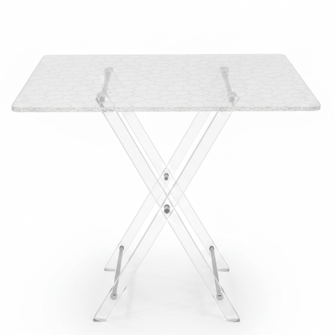 AKDC Rectangular Acrylic Honeycomb Design Folding Serving Table Set Durable and Elegant 4 - Piece Utility Tables 50x40x45 cm - Al Kabayel Discount CentreAKDC Rectangular Acrylic Honeycomb Design Folding Serving Table Set Durable and Elegant 4 - Piece Utility Tables 50x40x45 cmOrganizers & AccessoriesAKDCAl Kabayel Discount Centre