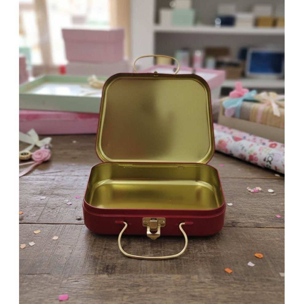 AKDC Red Metal Xmas Gift Box 20×15 cm – Bag Shape Holiday Gift Container - Al Kabayel Discount CentreAKDC Red Metal Xmas Gift Box 20×15 cm – Bag Shape Holiday Gift ContainerHome Décor AccentsAKDCAl Kabayel Discount Centre
