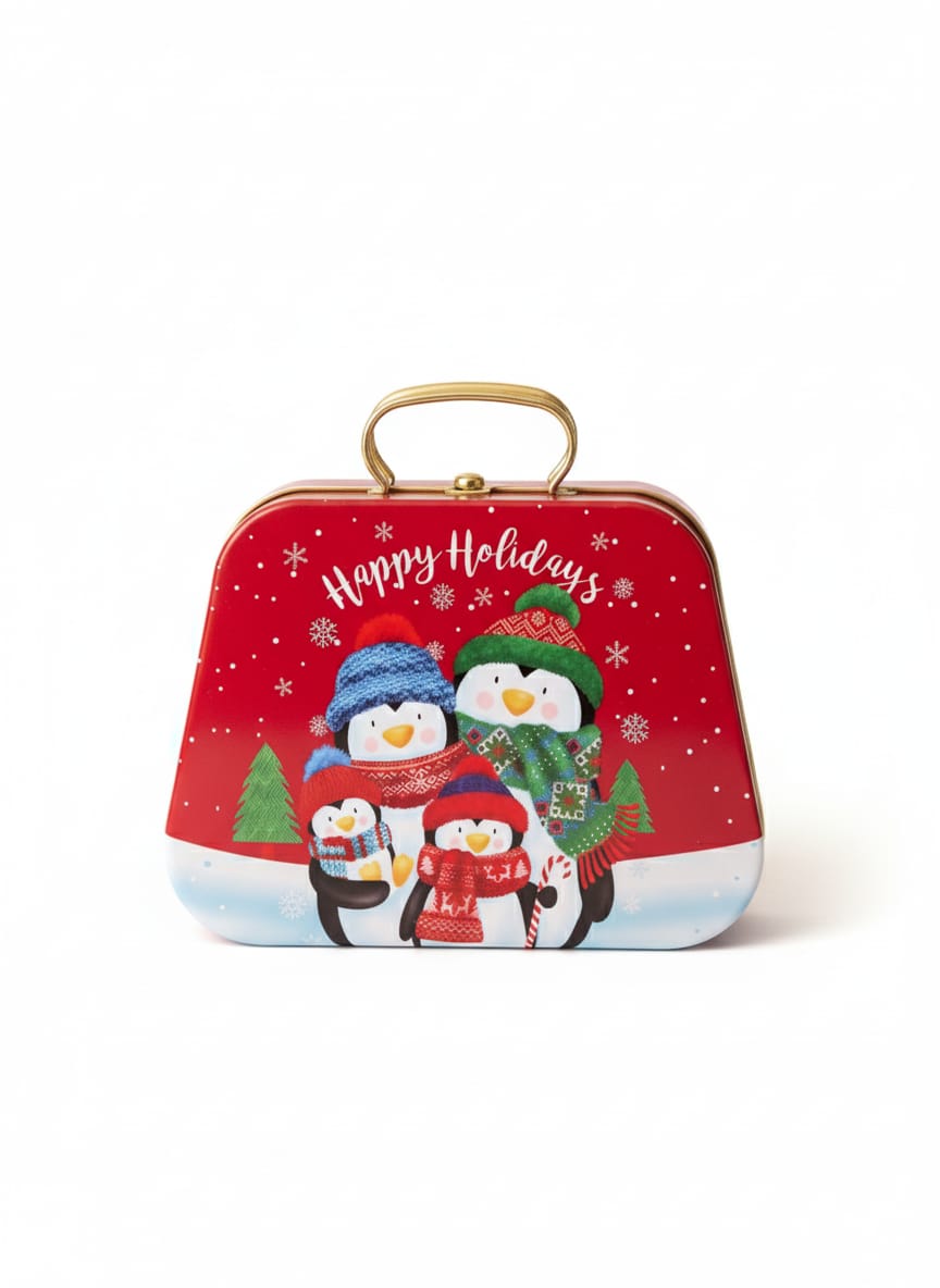 AKDC Red Metal Xmas Gift Box 20×15 cm – Bag Shape Holiday Gift Container - Al Kabayel Discount CentreAKDC Red Metal Xmas Gift Box 20×15 cm – Bag Shape Holiday Gift ContainerHome Décor AccentsAKDCAl Kabayel Discount Centre