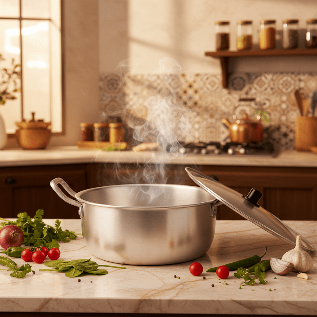 AKDC Round Aluminium Pot with Lid 20cm - Al Kabayel Discount CentreAKDC Round Aluminium Pot with Lid 20cmCasseroles & Stock PotsAKDCAl Kabayel Discount Centre
