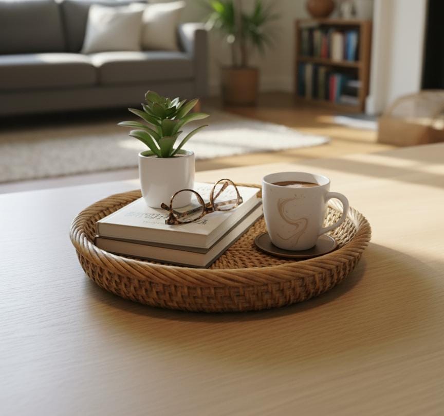 AKDC Round Bamboo Tray 24 cm – Eco - Friendly Wooden Serving & Display Tray - Al Kabayel Discount CentreAKDC Round Bamboo Tray 24 cm – Eco - Friendly Wooden Serving & Display TrayOrganizers & AccessoriesAKDCAl Kabayel Discount Centre