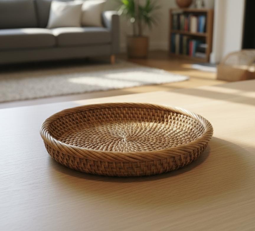AKDC Round Bamboo Tray 24 cm – Eco - Friendly Wooden Serving & Display Tray - Al Kabayel Discount CentreAKDC Round Bamboo Tray 24 cm – Eco - Friendly Wooden Serving & Display TrayOrganizers & AccessoriesAKDCAl Kabayel Discount Centre