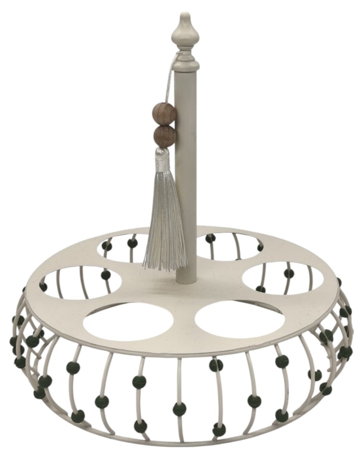 AKDC Round Metal 6 - Way Cup Holder 20cm*24cm, Ivory - Al Kabayel Discount CentreAKDC Round Metal 6 - Way Cup Holder 20cm*24cm, IvoryOrganizers & AccessoriesAKDCAl Kabayel Discount Centre