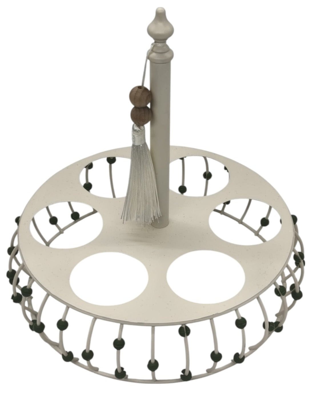 AKDC Round Metal 6 - Way Cup Holder 20cm*24cm, Ivory - Al Kabayel Discount CentreAKDC Round Metal 6 - Way Cup Holder 20cm*24cm, IvoryOrganizers & AccessoriesAKDCAl Kabayel Discount Centre