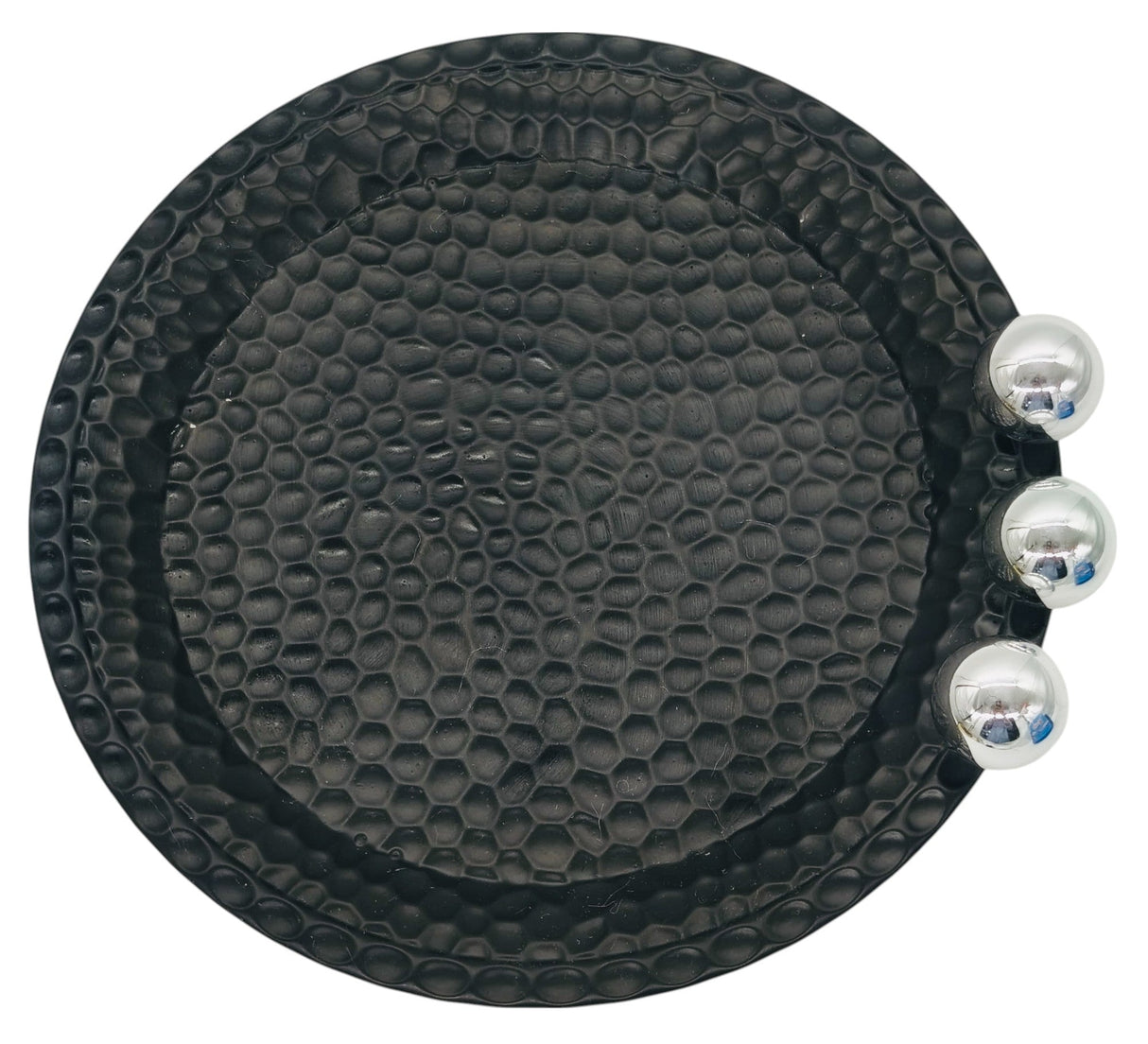 AKDC Round Metal Candy Plate 25cm*4cm, Black - Al Kabayel Discount CentreAKDC Round Metal Candy Plate 25cm*4cm, BlackPlatesAKDCAl Kabayel Discount Centre