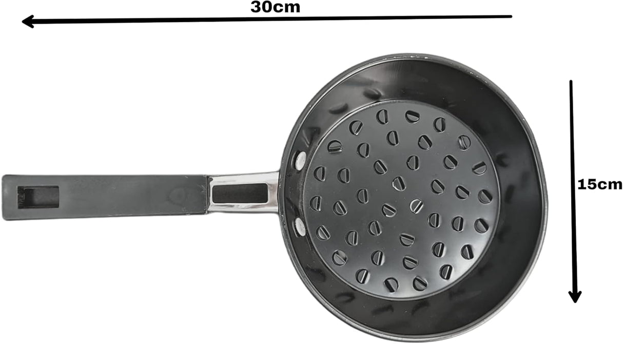 AKDC Round Shape Charcoal Holder With Wooden handle Comfort Grip Basket Charcoal Briquet/Charcoal Fuel Holders, Charcoal Baskets For Camping Hiking Outdoor use - Al Kabayel Discount CenterAKDC Round Shape Charcoal Holder With Wooden handle Comfort Grip Basket Charcoal Briquet/Charcoal Fuel Holders, Charcoal Baskets For Camping Hiking Outdoor useBarbecue & Outdoor DiningAKDCAl Kabayel Discount Center