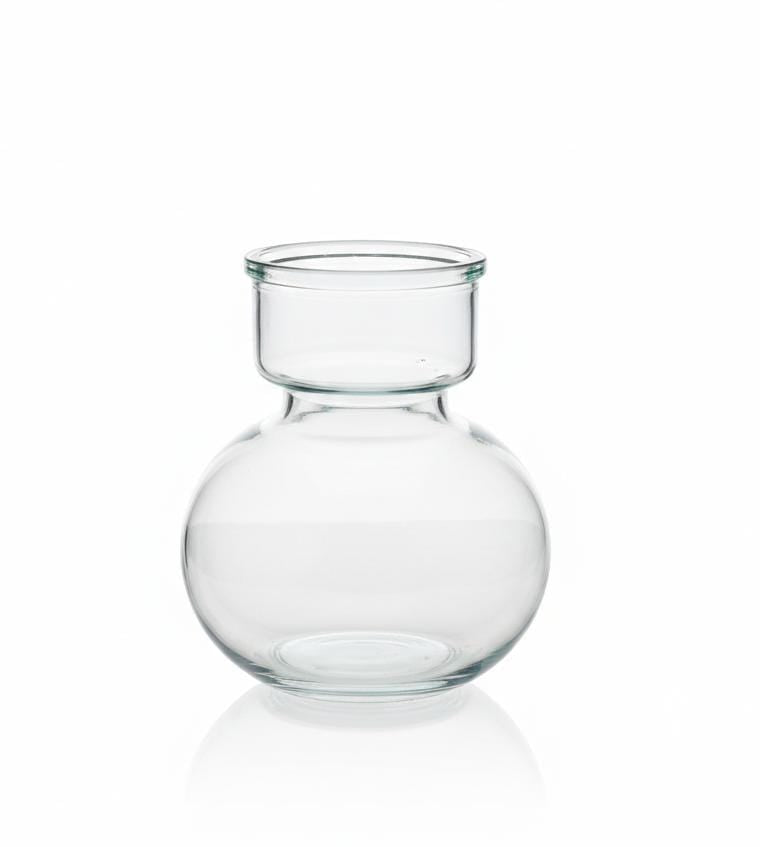 AKDC Round Transparent Glass Vase – 18.5 cm Clear Decorative Flower Holder - Al Kabayel Discount CentreAKDC Round Transparent Glass Vase – 18.5 cm Clear Decorative Flower HolderFlower/Plant PotsAKDCAl Kabayel Discount Centre