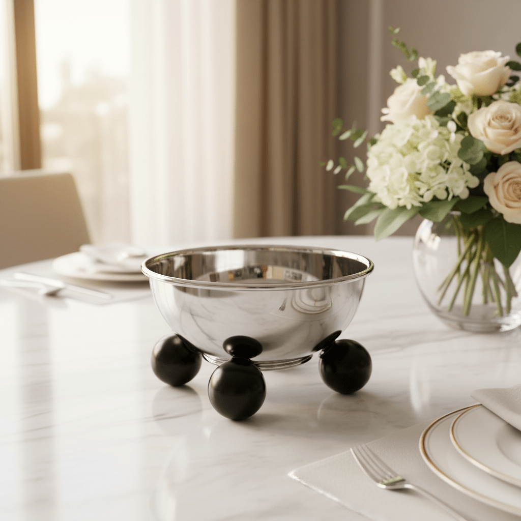 AKDC silver metal candy bowl serving dish durable elegant tableware 12cm - Al Kabayel Discount CentreAKDC silver metal candy bowl serving dish durable elegant tableware 12cmBowlsAKDCAl Kabayel Discount Centre