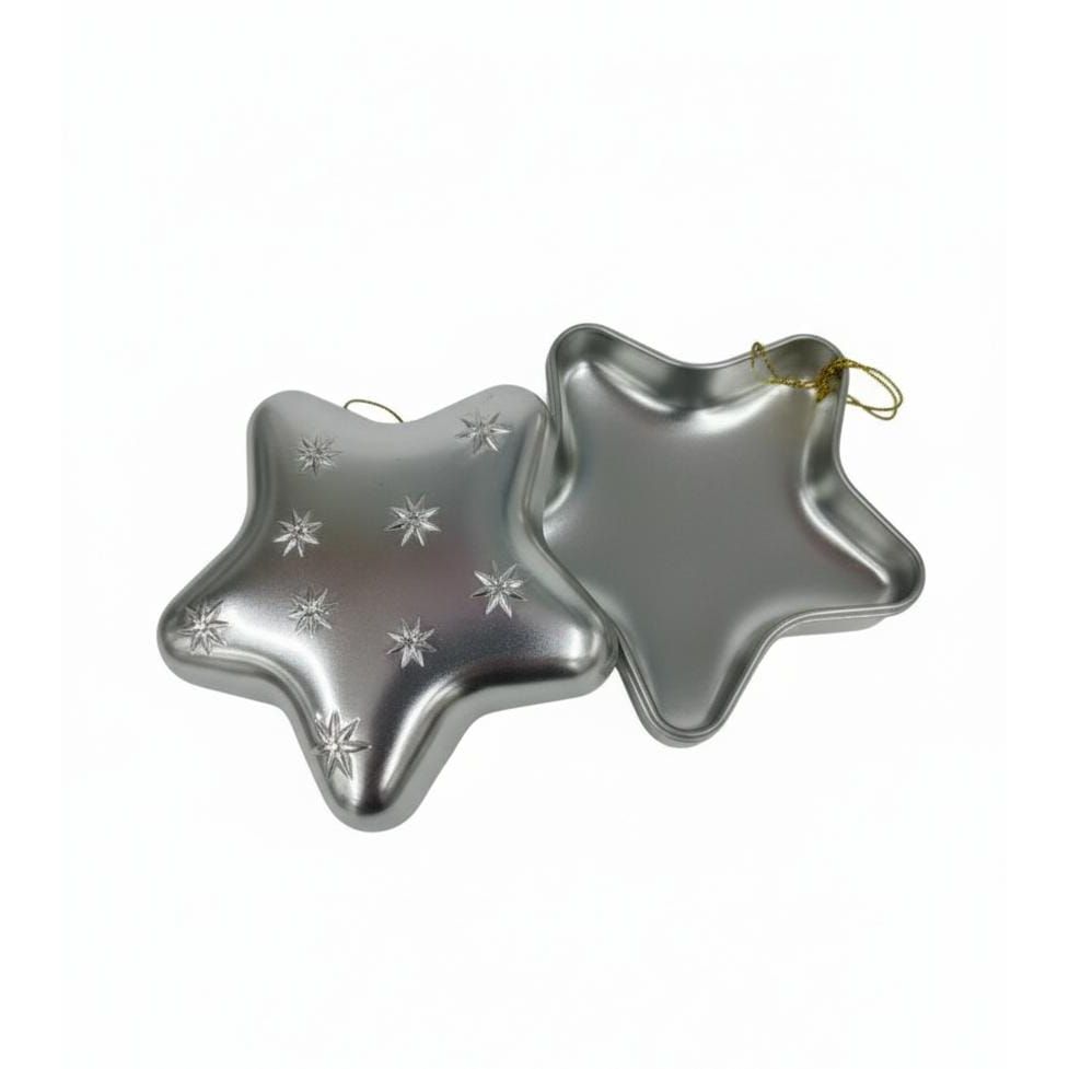 AKDC Silver Star - Shaped Hanging Candy Box 12 cm – Shiny Holiday Decoration & Candy Holder - Al Kabayel Discount CentreAKDC Silver Star - Shaped Hanging Candy Box 12 cm – Shiny Holiday Decoration & Candy HolderHome Décor AccentsAKDCAl Kabayel Discount Centre
