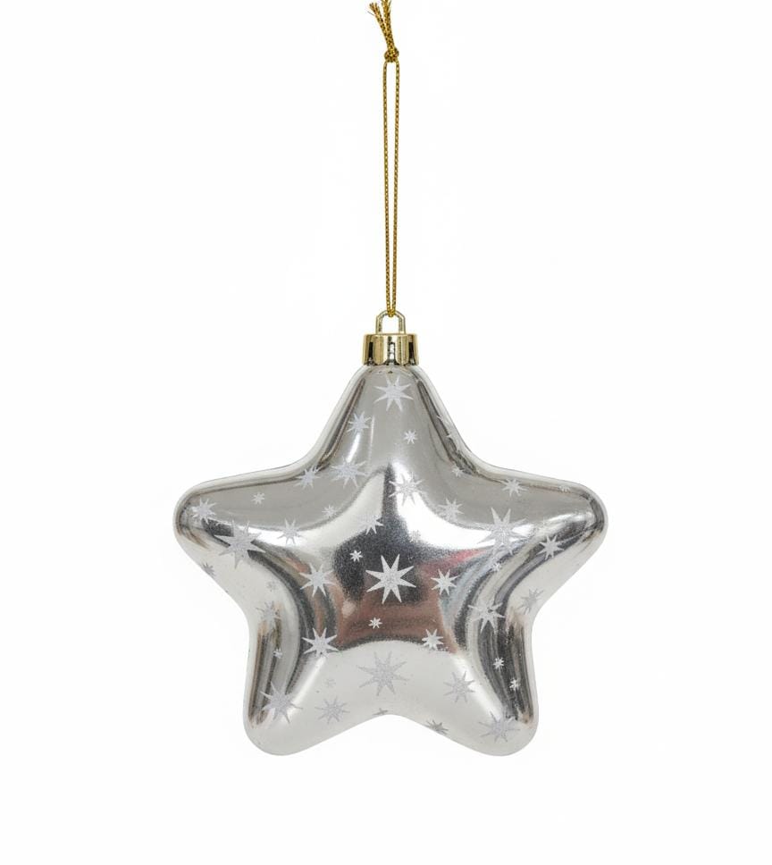 AKDC Silver Star - Shaped Hanging Candy Box 12 cm – Shiny Holiday Decoration & Candy Holder - Al Kabayel Discount CentreAKDC Silver Star - Shaped Hanging Candy Box 12 cm – Shiny Holiday Decoration & Candy HolderHome Décor AccentsAKDCAl Kabayel Discount Centre