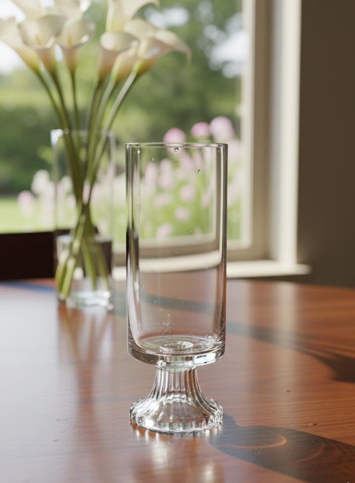 AKDC Slim Transparent Glass Vase – 28 cm Modern Minimalist Table Décor - Al Kabayel Discount CentreAKDC Slim Transparent Glass Vase – 28 cm Modern Minimalist Table DécorFlower/Plant PotsAKDCAl Kabayel Discount Centre