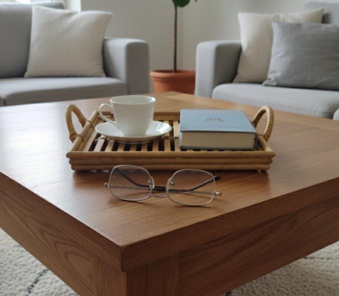 AKDC Small Square Bamboo Tray 30×30×3 cm – Compact Natural Wooden Tray - Al Kabayel Discount CentreAKDC Small Square Bamboo Tray 30×30×3 cm – Compact Natural Wooden TrayServing TraysAKDCAl Kabayel Discount Centre