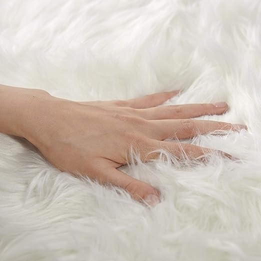 AKDC Soft Fluffy Rug Fur Mat Area Rug Shaggy Couch Cover Seat Cushion Furry Carpet Beside Rugs for Bedroom Floor Sofa Living Room (60cmX180cm) (White) - Al Kabayel Discount CentreAKDC Soft Fluffy Rug Fur Mat Area Rug Shaggy Couch Cover Seat Cushion Furry Carpet Beside Rugs for Bedroom Floor Sofa Living Room (60cmX180cm) (White)DoormatsAKDCAl Kabayel Discount Centre