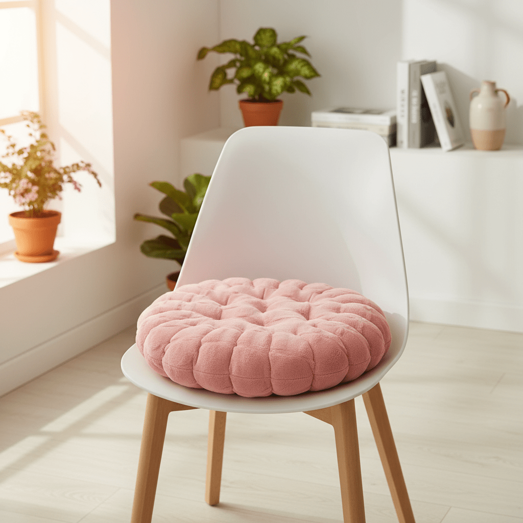AKDC Soft Plush Lignt Pink Round Seat Cushion Comfortable Chair Pad for Home Office Dining Chairs 35× 35cm - Al Kabayel Discount CentreAKDC Soft Plush Lignt Pink Round Seat Cushion Comfortable Chair Pad for Home Office Dining Chairs 35× 35cmFloor Pillows & CushionsAKDCAl Kabayel Discount Centre