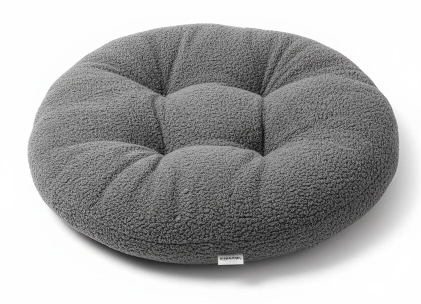 AKDC Soft Plush Round Decorative Cushion for Living Room & Bedroom – Neutral Gray, 45 cm - Al Kabayel Discount CentreAKDC Soft Plush Round Decorative Cushion for Living Room & Bedroom – Neutral Gray, 45 cmFloor Pillows & CushionsAKDCAl Kabayel Discount Centre