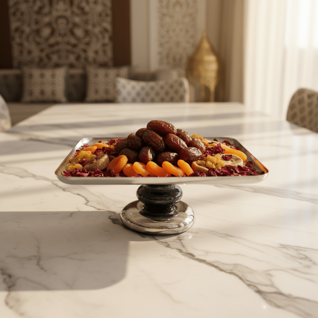 AKDC Square Elegant Footed Candy Tray – Luxury Metal Dessert Serving Tray for Table Decoration & Hosting – 20x16 cm - Al Kabayel Discount CentreAKDC Square Elegant Footed Candy Tray – Luxury Metal Dessert Serving Tray for Table Decoration & Hosting – 20x16 cmServing TraysAKDCAl Kabayel Discount Centre