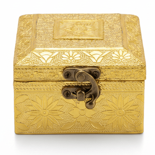 AKDC Square Golden Wooden Jewellery Case with Antique Brass - Tone Metal Latch, Compact Organizer (4 inch) - Al Kabayel Discount CentreAKDC Square Golden Wooden Jewellery Case with Antique Brass - Tone Metal Latch, Compact Organizer (4 inch)Organizers & AccessoriesAKDCAl Kabayel Discount Centre