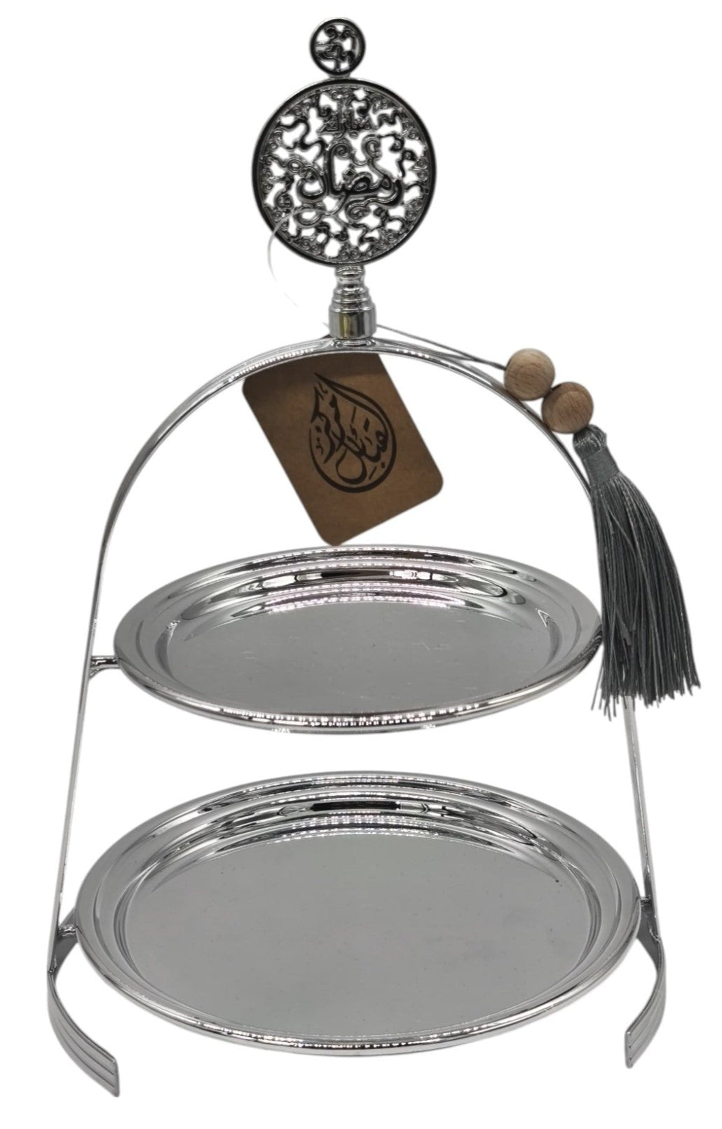 AKDC Stainless Steel 2 - Tier Candy Tray 18cm*30cm, Silver - Al Kabayel Discount CentreAKDC Stainless Steel 2 - Tier Candy Tray 18cm*30cm, SilverServing TraysAKDCAl Kabayel Discount Centre