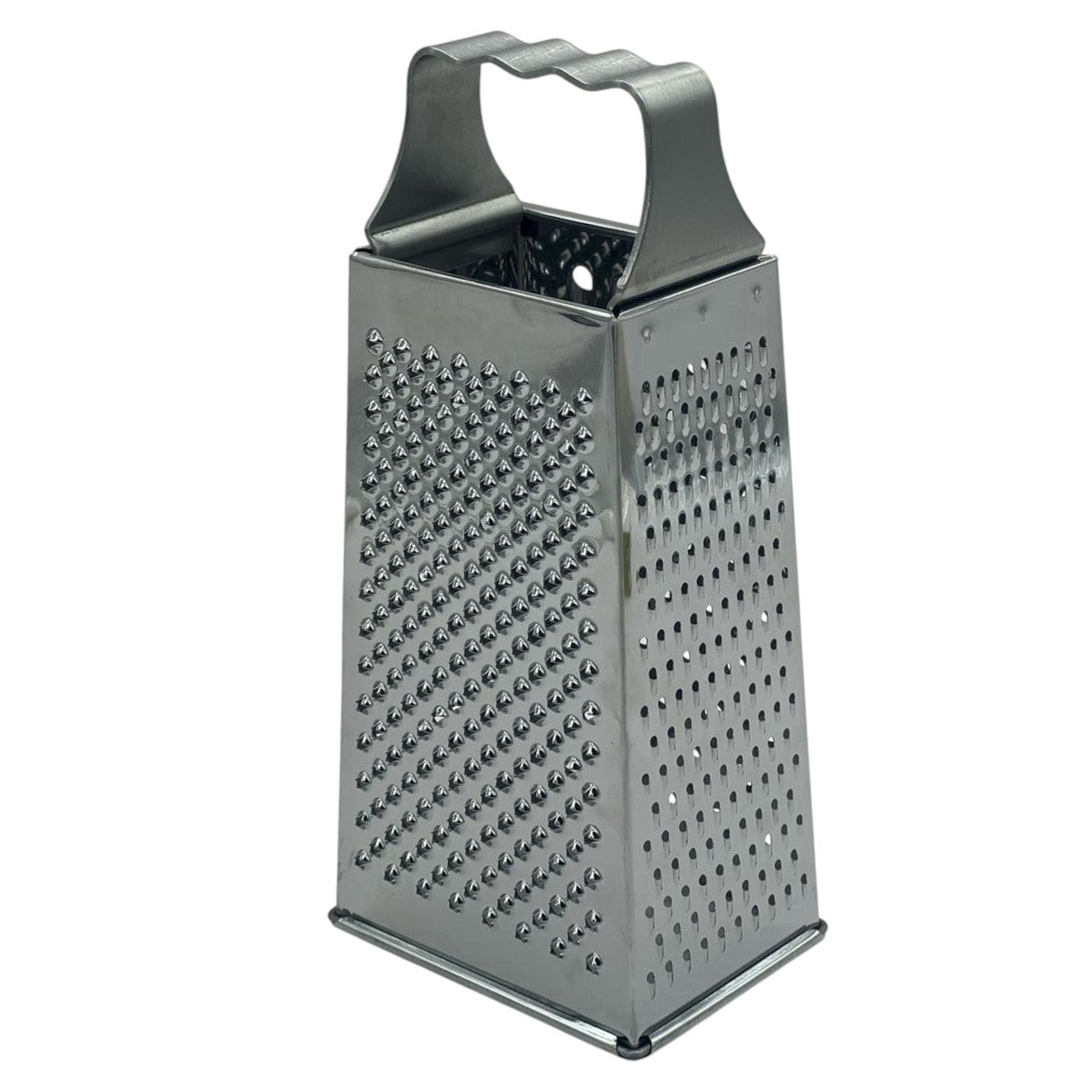 AKDC Stainless Steel 4 Side Grater Zest Sharp Blade & Easy Grip Handle Best For Parmesan Cheese, Vegetables, Ginger - 11cmX8.5cmX24.5cm - Al Kabayel Discount CentreAKDC Stainless Steel 4 Side Grater Zest Sharp Blade & Easy Grip Handle Best For Parmesan Cheese, Vegetables, Ginger - 11cmX8.5cmX24.5cmKitchen Utensils & GadgetsAKDCAl Kabayel Discount Centre