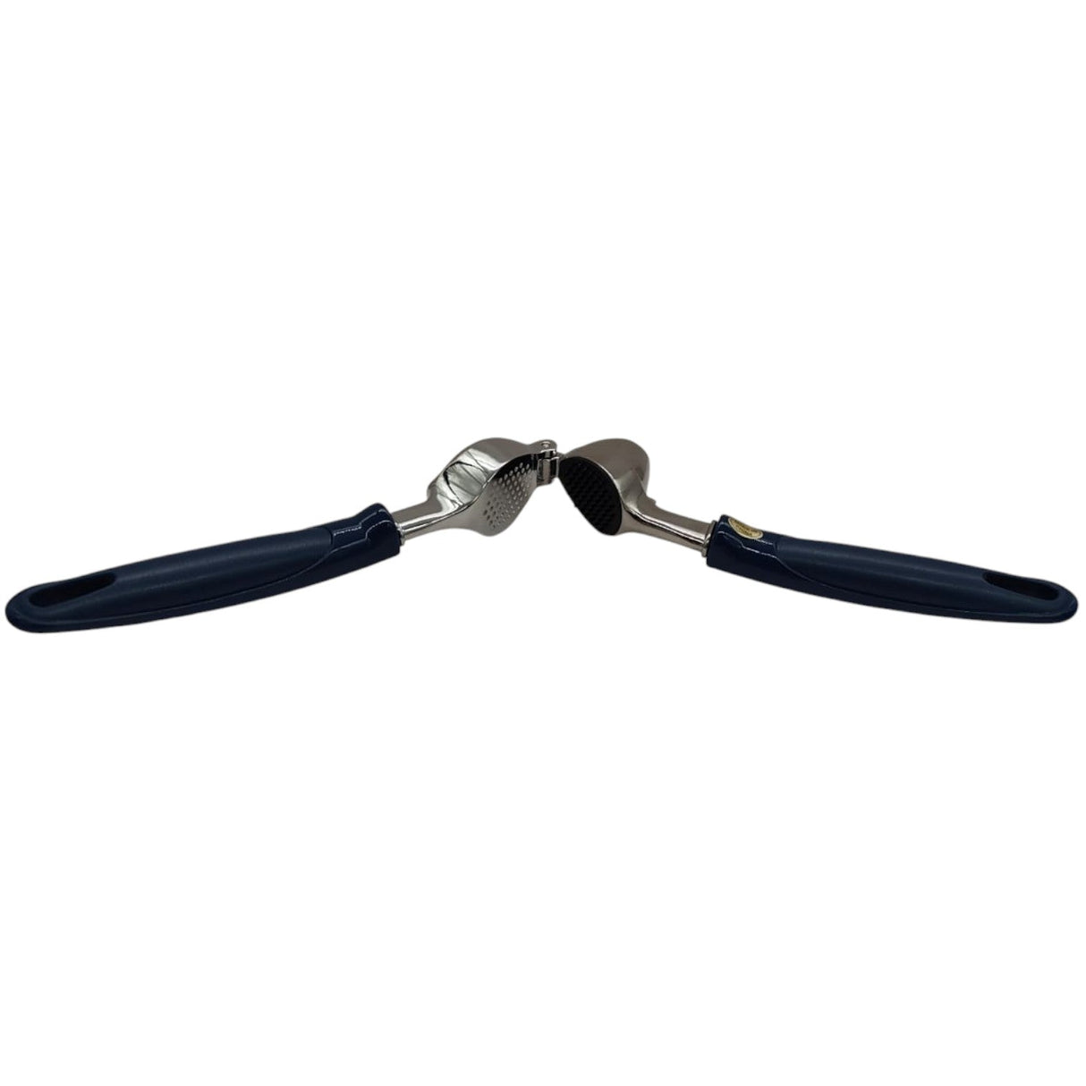 AKDC Stainless Steel Garlic Press, Heavy - Duty Garlic Squeezing Tool Effortless Garlic Crusher - 20cm - Blue&Steel - Al Kabayel Discount CentreAKDC Stainless Steel Garlic Press, Heavy - Duty Garlic Squeezing Tool Effortless Garlic Crusher - 20cm - Blue&SteelKitchen Utensils & GadgetsAKDCAl Kabayel Discount Centre