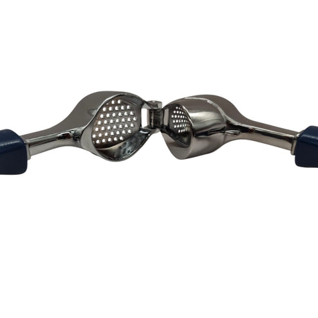 AKDC Stainless Steel Garlic Press, Heavy - Duty Garlic Squeezing Tool Effortless Garlic Crusher - 20cm - Blue&Steel - Al Kabayel Discount CentreAKDC Stainless Steel Garlic Press, Heavy - Duty Garlic Squeezing Tool Effortless Garlic Crusher - 20cm - Blue&SteelKitchen Utensils & GadgetsAKDCAl Kabayel Discount Centre