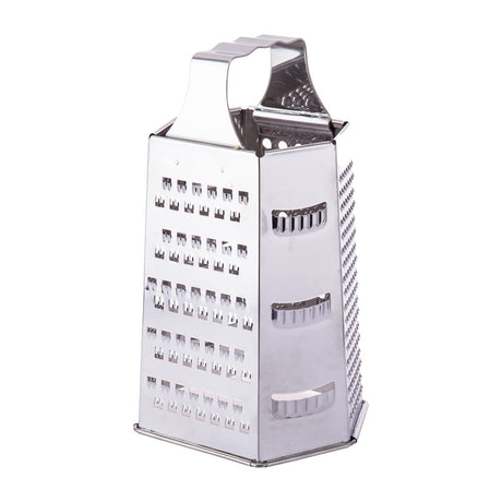 AKDC Stainless Steel Grater 6 Way Sharp Blade & Easy Grip Handle Best Cheese, Vegetables, 14Cm X 11Cm X 22Cm - Steel - Al Kabayel Discount CentreAKDC Stainless Steel Grater 6 Way Sharp Blade & Easy Grip Handle Best Cheese, Vegetables, 14Cm X 11Cm X 22Cm - SteelKitchen Utensils & GadgetsAKDCAl Kabayel Discount Centre