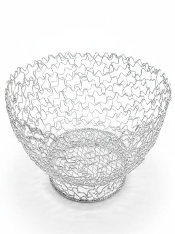 AKDC Stainless Steel Mesh Fruit Basket – Silver Finish, 17 × 8 cm Kitchen Organizer - Al Kabayel Discount CentreAKDC Stainless Steel Mesh Fruit Basket – Silver Finish, 17 × 8 cm Kitchen OrganizerOrganizers & AccessoriesAKDCAl Kabayel Discount Centre