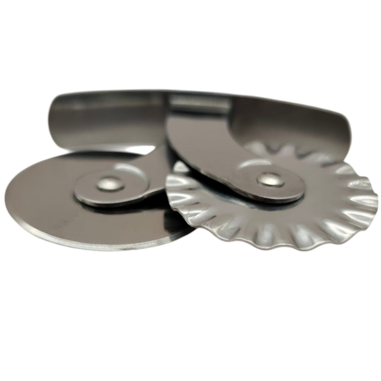AKDC Stainless Steel Pastry cutter wheel Pasta Maker Cutter Wheel Pie Crust Cutter Premium Double Cutter Wheel Pizza Cutter Perfect for Pasta Crinkle Cuts Biscuits pastry and Ravioli for Home and Kitchen Plastic Handle - 18cmX7cm - Blue&Steel - Al Kabayel Discount CentreAKDC Stainless Steel Pastry cutter wheel Pasta Maker Cutter Wheel Pie Crust Cutter Premium Double Cutter Wheel Pizza Cutter Perfect for Pasta Crinkle Cuts Biscuits pastry and Ravioli for Home and Kitchen Plastic Handle - 18cmX7cm