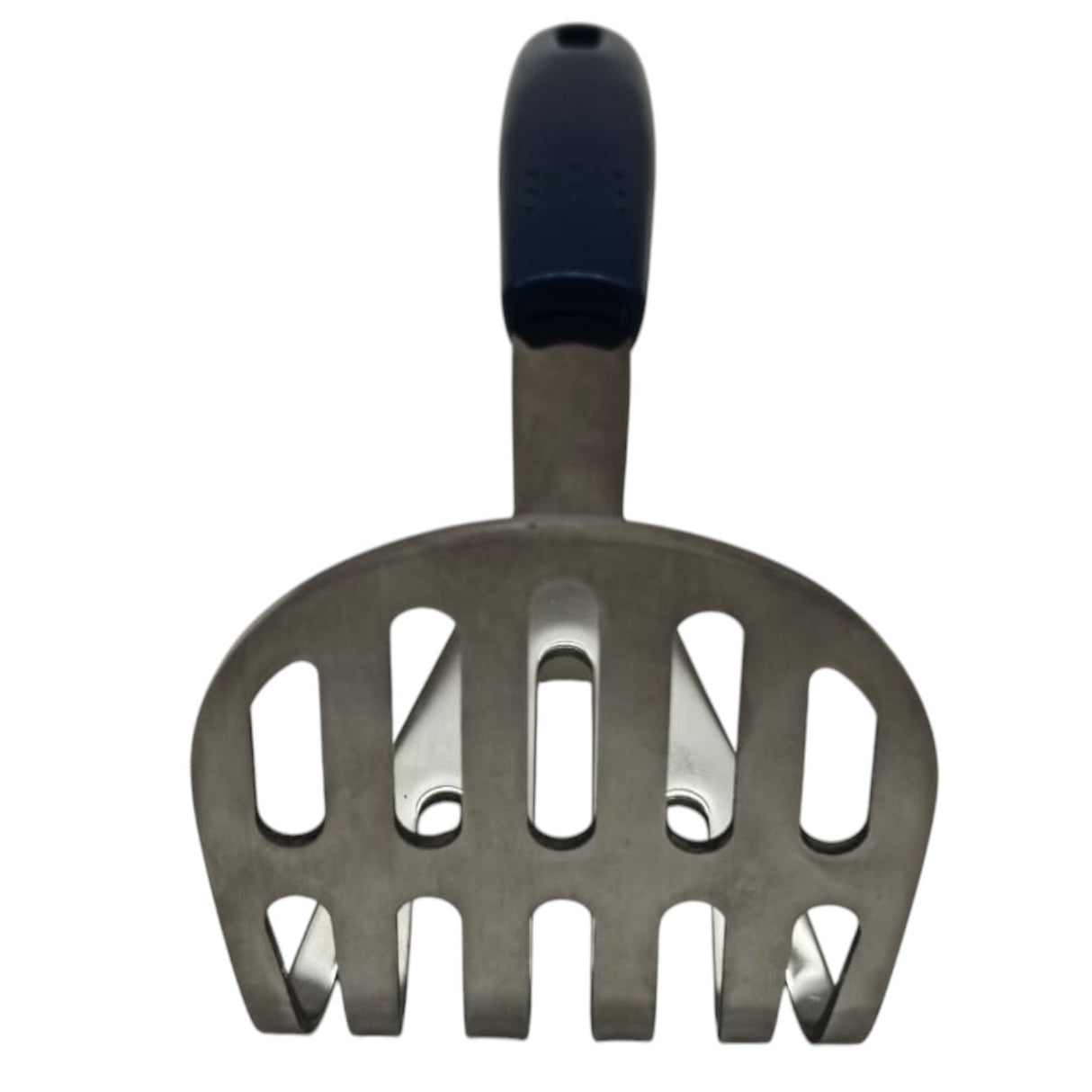 AKDC Stainless Steel Potato Masher Heavy Duty Masher for Avocados Beans Meat and Vegetables Ergonomic Kitchen Tool for Effortless Mashing Easy to Clean - 25cmX8cm - Blue&Steel - Al Kabayel Discount CentreAKDC Stainless Steel Potato Masher Heavy Duty Masher for Avocados Beans Meat and Vegetables Ergonomic Kitchen Tool for Effortless Mashing Easy to Clean - 25cmX8cm - Blue&SteelKitchen Utensils & GadgetsAKDCAl Kabayel Discount Centre