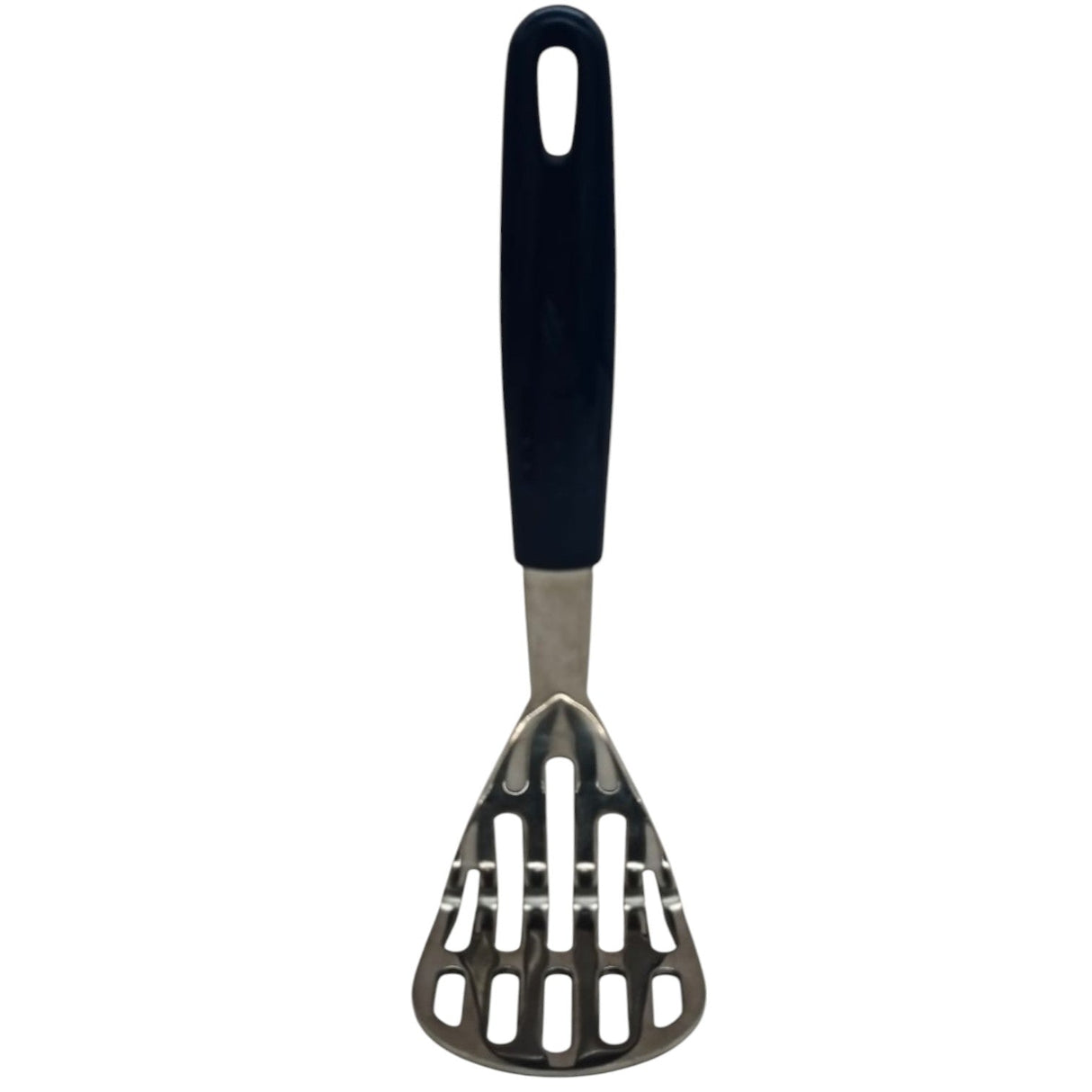 AKDC Stainless Steel Potato Masher Heavy Duty Masher for Avocados Beans Meat and Vegetables Ergonomic Kitchen Tool for Effortless Mashing Easy to Clean - 25cmX8cm - Blue&Steel - Al Kabayel Discount CentreAKDC Stainless Steel Potato Masher Heavy Duty Masher for Avocados Beans Meat and Vegetables Ergonomic Kitchen Tool for Effortless Mashing Easy to Clean - 25cmX8cm - Blue&SteelKitchen Utensils & GadgetsAKDCAl Kabayel Discount Centre