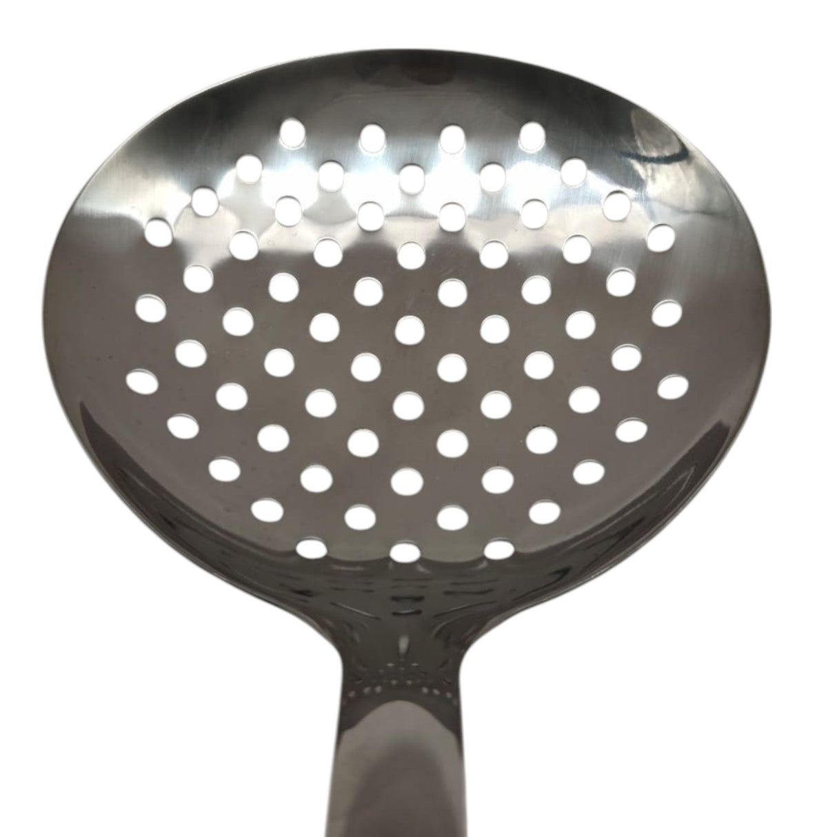 AKDC Stainless Steel Skimmer Turner Plastic Handle 35cmX12cm - Steel&Blue - Al Kabayel Discount CentreAKDC Stainless Steel Skimmer Turner Plastic Handle 35cmX12cm - Steel&BlueCookware AccessoriesAKDCAl Kabayel Discount Centre