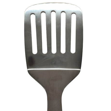 AKDC Stainless Steel Slotted Turner Plastic Handle Pancake Flipper Omlete Flipper - 34cm - Blue&Steel - Al Kabayel Discount CentreAKDC Stainless Steel Slotted Turner Plastic Handle Pancake Flipper Omlete Flipper - 34cm - Blue&SteelCookware AccessoriesAKDCAl Kabayel Discount Centre