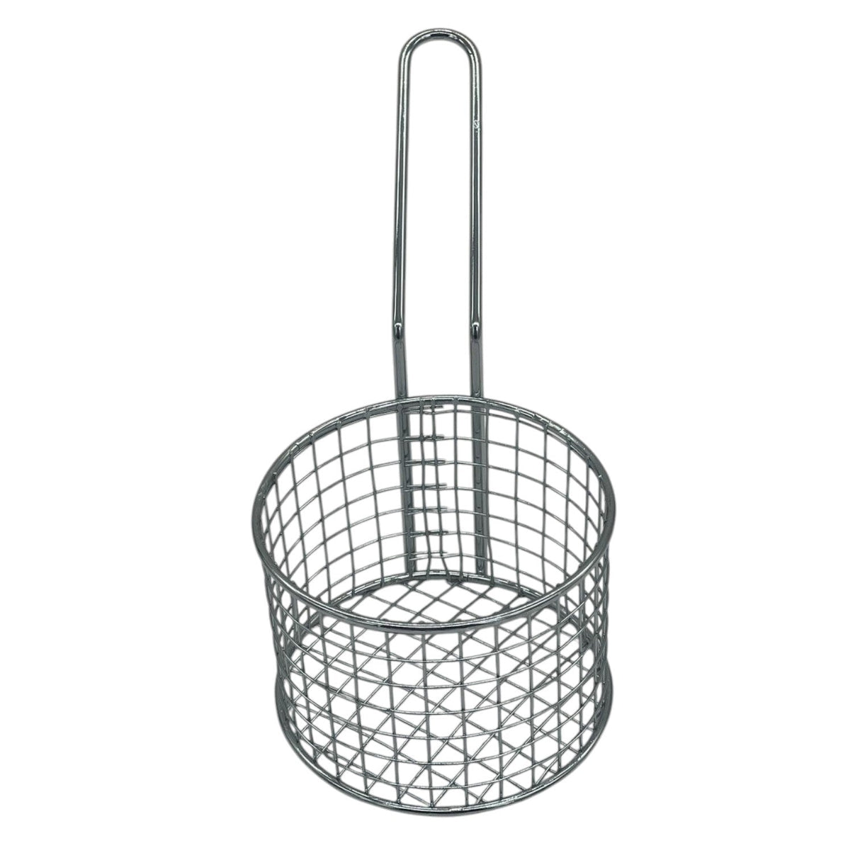 AKDC Stainless Steel Small Round Fry Basket with Handle - 10cmX7cm - Steel - Al Kabayel Discount CentreAKDC Stainless Steel Small Round Fry Basket with Handle - 10cmX7cm - SteelKitchen Utensils & GadgetsAKDCAl Kabayel Discount Centre