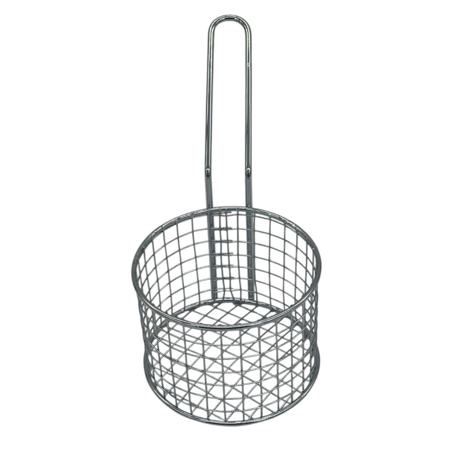 AKDC Stainless Steel Small Round Fry Basket with Handle - 10cmX7cm - Steel - Al Kabayel Discount CentreAKDC Stainless Steel Small Round Fry Basket with Handle - 10cmX7cm - SteelKitchen Utensils & GadgetsAKDCAl Kabayel Discount Centre