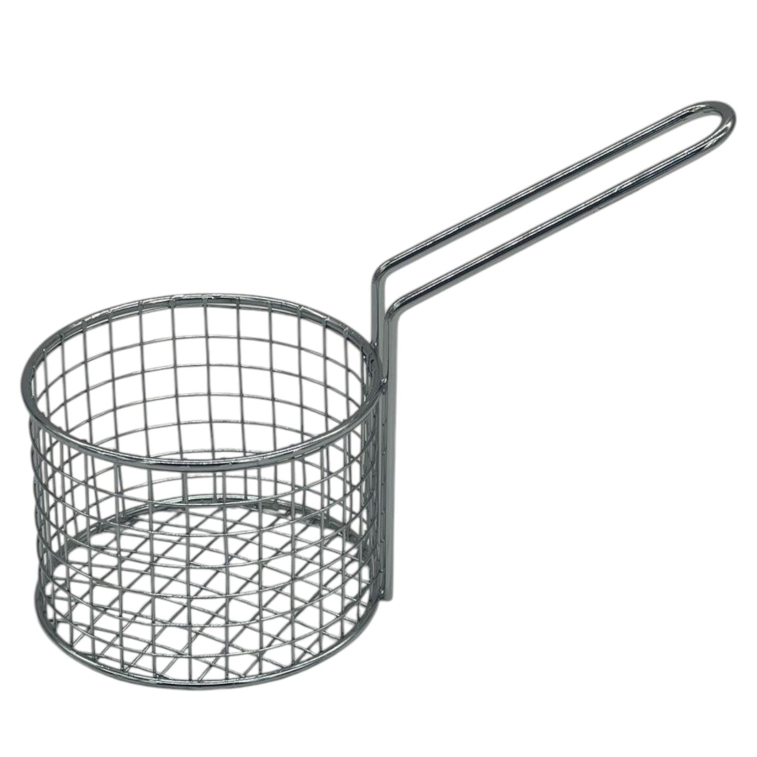 AKDC Stainless Steel Small Round Fry Basket with Handle - 10cmX7cm - Steel - Al Kabayel Discount CentreAKDC Stainless Steel Small Round Fry Basket with Handle - 10cmX7cm - SteelKitchen Utensils & GadgetsAKDCAl Kabayel Discount Centre