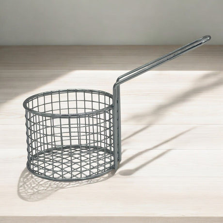 AKDC Stainless Steel Small Round Fry Basket with Handle - 10cmX7cm - Steel - Al Kabayel Discount CentreAKDC Stainless Steel Small Round Fry Basket with Handle - 10cmX7cm - SteelKitchen Utensils & GadgetsAKDCAl Kabayel Discount Centre