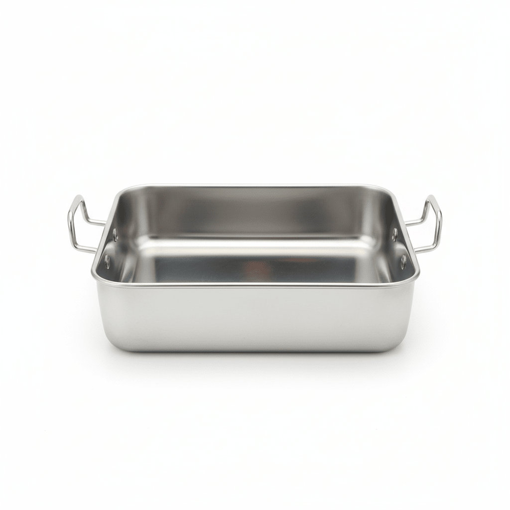 AKDC Stainless Steel Square Baking Pan Chrome With Handle - 20cmX20cmX5cm - Al Kabayel Discount CentreAKDC Stainless Steel Square Baking Pan Chrome With Handle - 20cmX20cmX5cmFrying Pans & SkilletsAKDCAl Kabayel Discount Centre