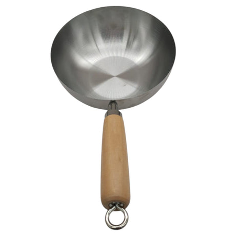 AKDC Stainless Steel Wok Pan Stir Fry Pan Deep Frying Wok Frying Skillet with Wooden Handle - 1.5 Liter - 37cm - Al Kabayel Discount CentreAKDC Stainless Steel Wok Pan Stir Fry Pan Deep Frying Wok Frying Skillet with Wooden Handle - 1.5 Liter - 37cmFrying Pans & SkilletsAKDCAl Kabayel Discount Centre