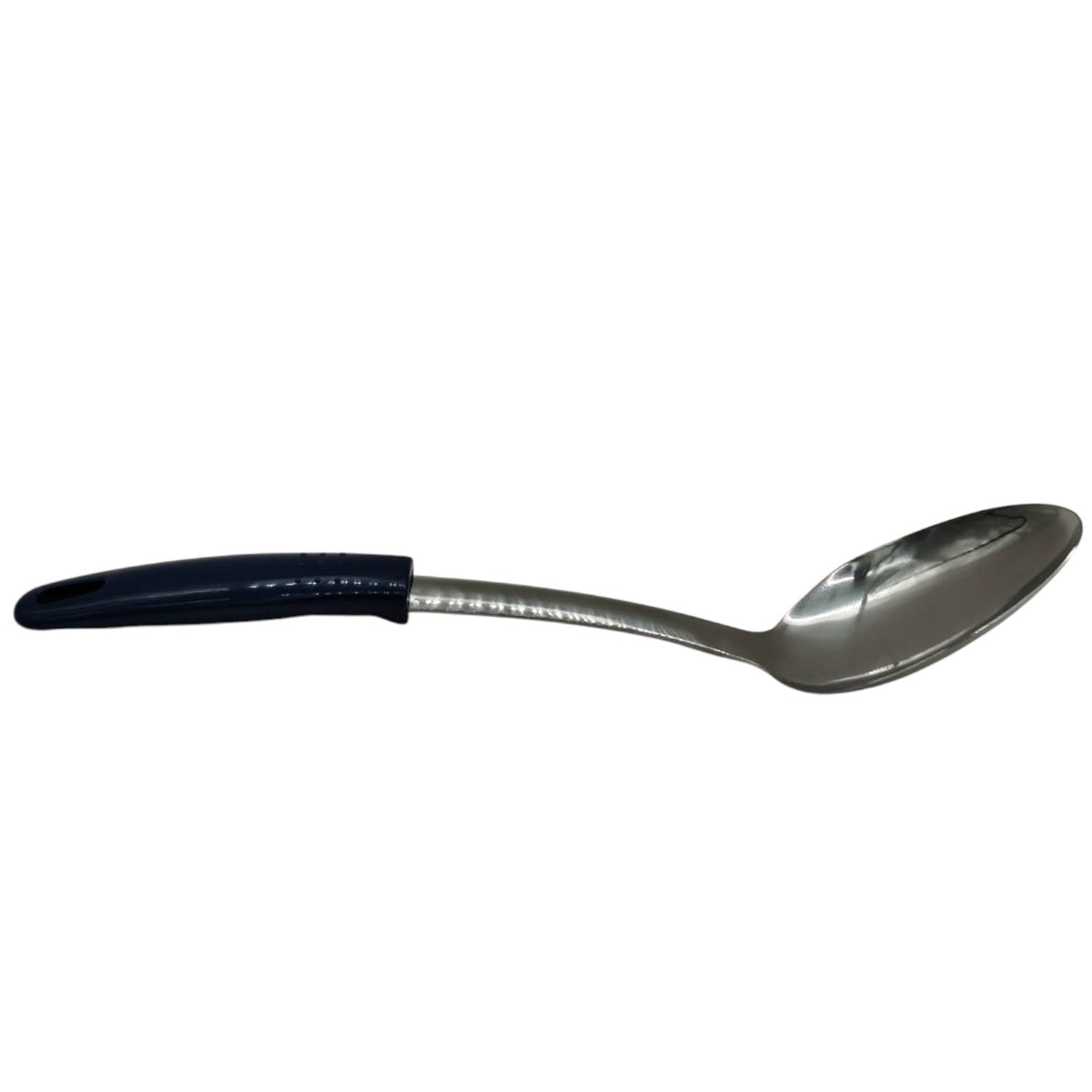 AKDC Stainlessteel Serving Spoon With Plastic Handle - 33cmX7cm - Blue&Steel - Al Kabayel Discount CentreAKDC Stainlessteel Serving Spoon With Plastic Handle - 33cmX7cm - Blue&SteelCookware AccessoriesAKDCAl Kabayel Discount Centre