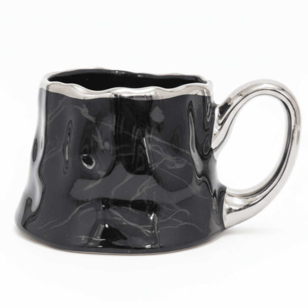 AKDC Stylish Ceramic Coffee Mug 400 ml – Elegant Silver and Black Decorative Pattern Design Mug for Modern Drinkware Collection - Al Kabayel Discount CentreAKDC Stylish Ceramic Coffee Mug 400 ml – Elegant Silver and Black Decorative Pattern Design Mug for Modern Drinkware CollectionMugsAKDCAl Kabayel Discount Centre