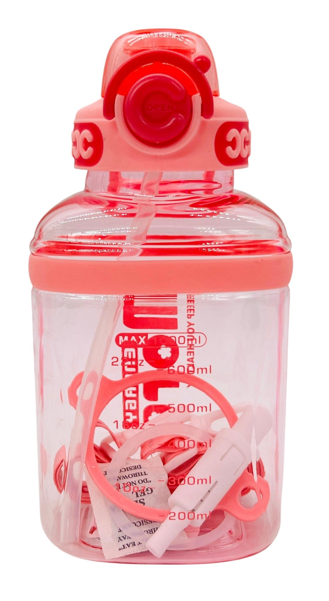AKDC Transparent Plastic Water Bottle 1000ml, Pink - Al Kabayel Discount CentreAKDC Transparent Plastic Water Bottle 1000ml, PinkWater BottlesAKDCAl Kabayel Discount Centre